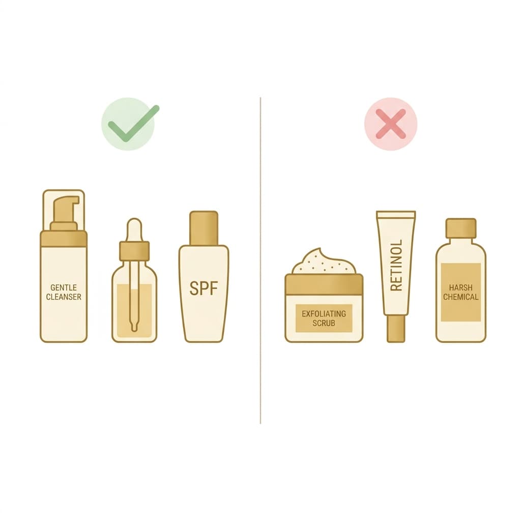Post-treatment skincare routine
